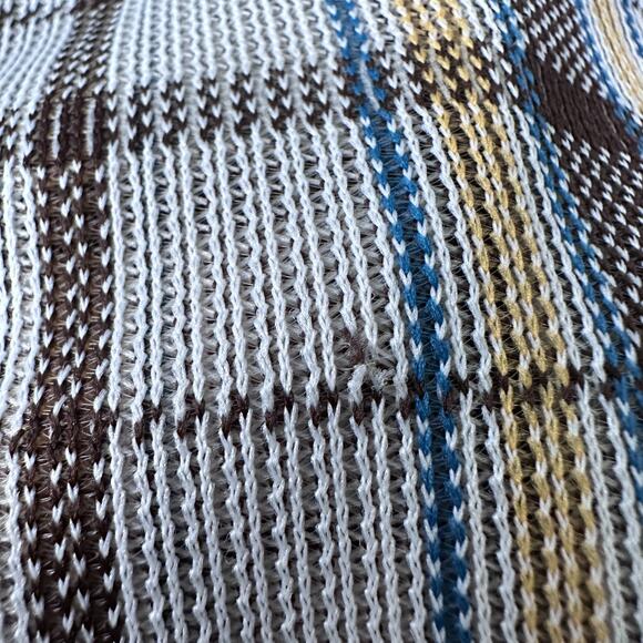 Vintage BVD XKE Disco Shirt Mens Large Multi Plaid Pointed Dagger Collar Button - Picture 10 of 10